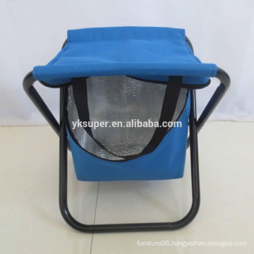 lightweight folding fishing chair, portable fishing stool with cooler bag